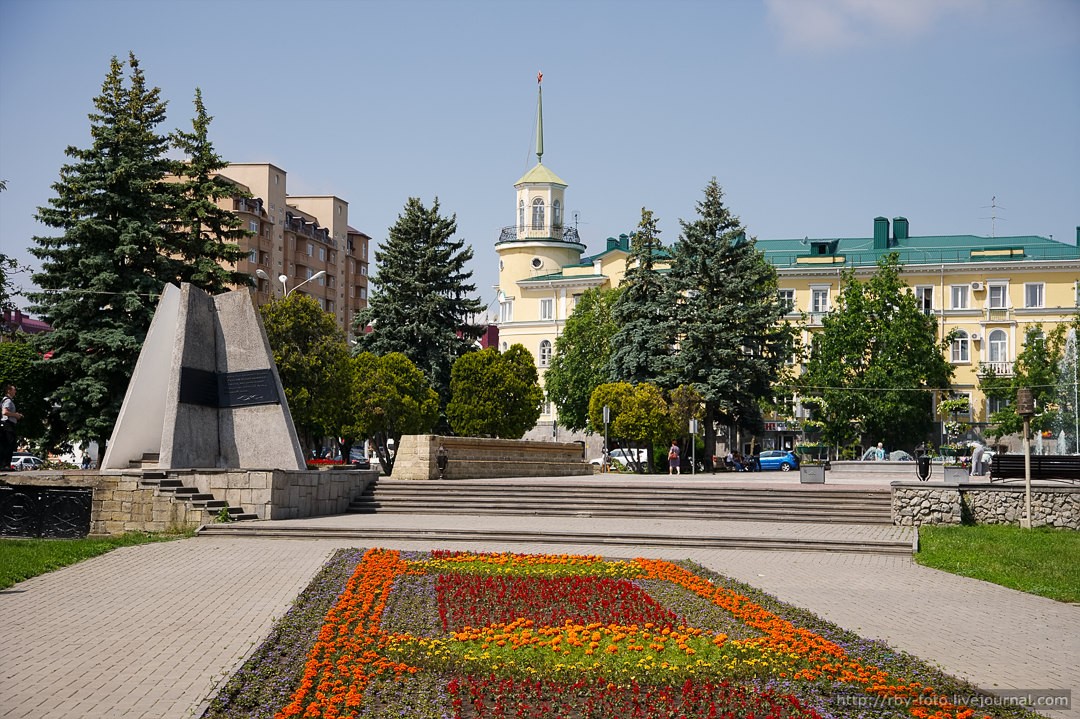 Главная площадь в г. Ставрополе.
